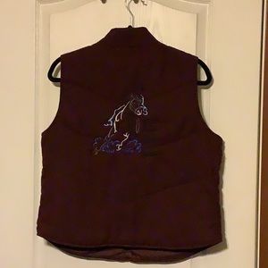 Ladies vest L from GAP barrel racer on back